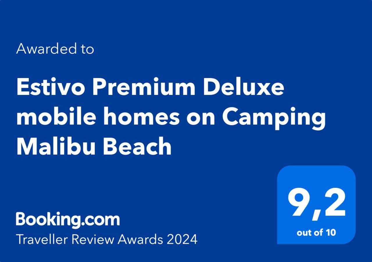 Estivo Premium Deluxe Mobile Homes On Camping Malibu Beach 리도 디 예솔로 외부 사진